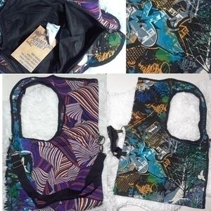 Animated Closet Graffiti Abstract Bag- Blue